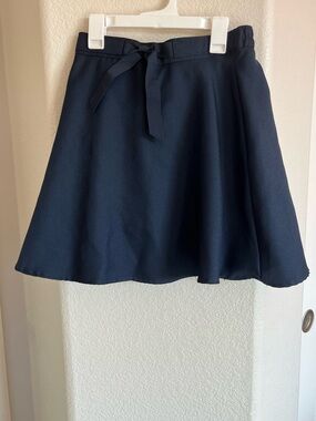 Izod Navy Skirt with Waist Tie